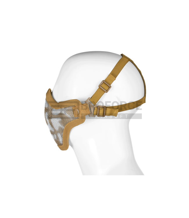 Invader Gear Steel Half Face Mask Death Head - Tan