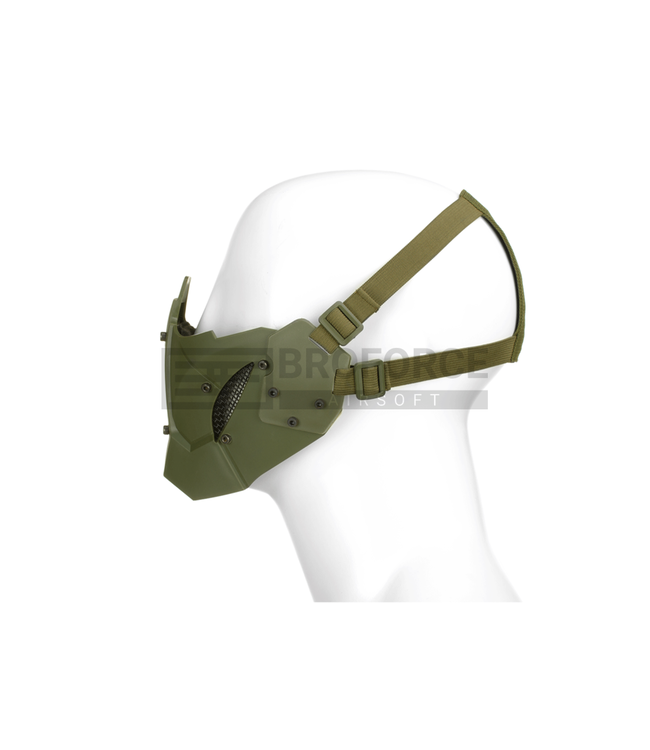 Pirate Arms Warrior Steel Half Face Mask - OD