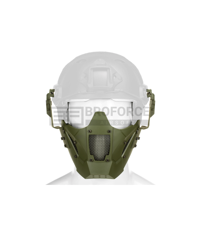 Pirate Arms Warrior Steel Half Face Mask - OD