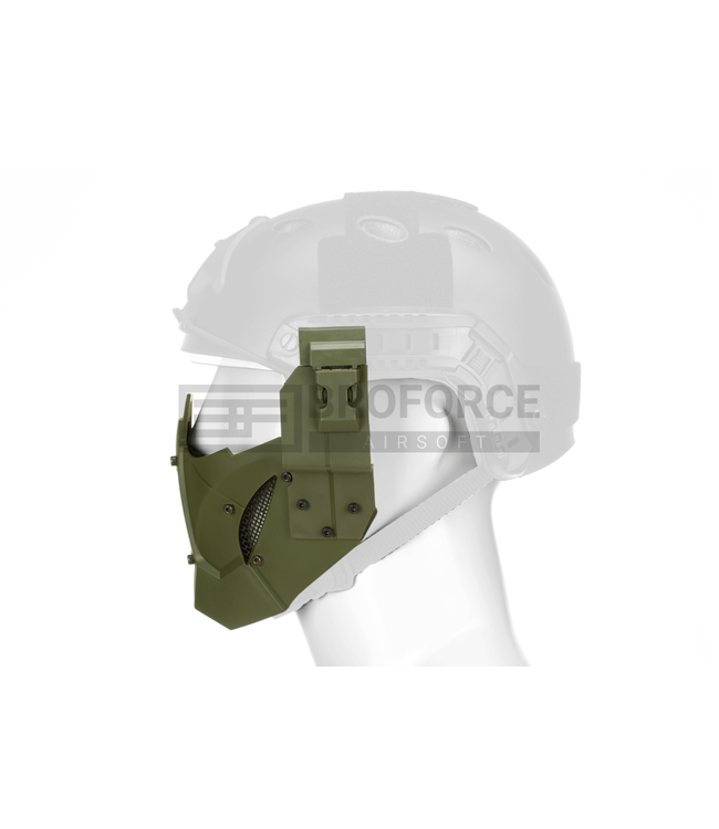 Pirate Arms Warrior Steel Half Face Mask - OD