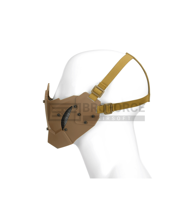 Pirate Arms Warrior Steel Half Face Mask - Tan