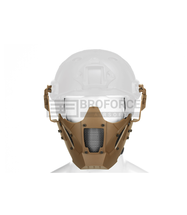 Pirate Arms Warrior Steel Half Face Mask - Tan