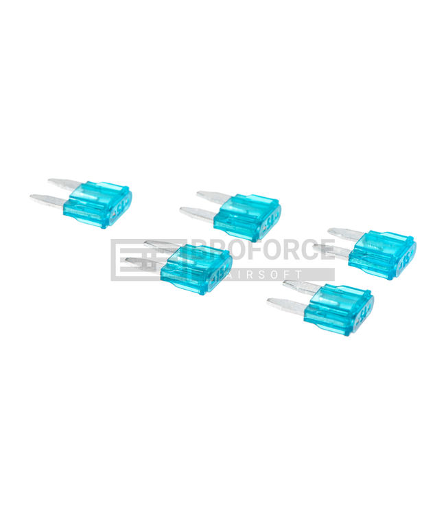 Nimrod Mini Type Fuse 15A 5pcs - Blue