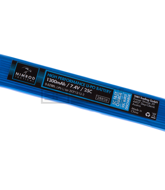 Nimrod Lipo 7.4V 1300mAh 25C Twin Type