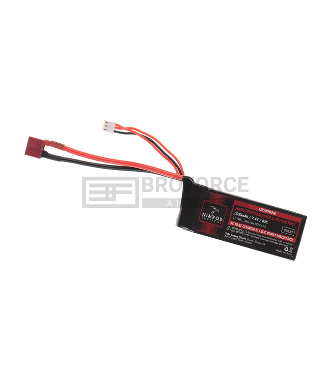 Nimrod Lipo 7.4V 1500mAh 65C Graphene Mini Type T-Plug