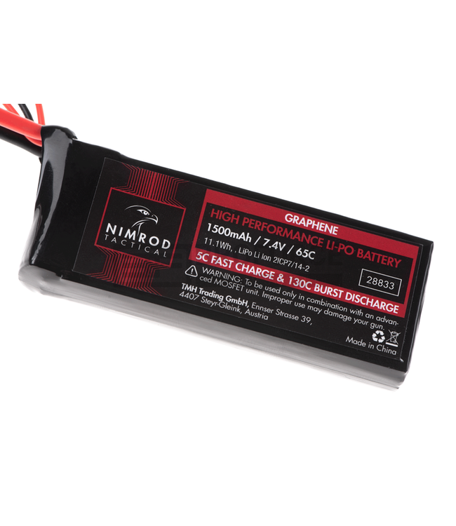 Nimrod Lipo 7.4V 1500mAh 65C Graphene Mini Type T-Plug