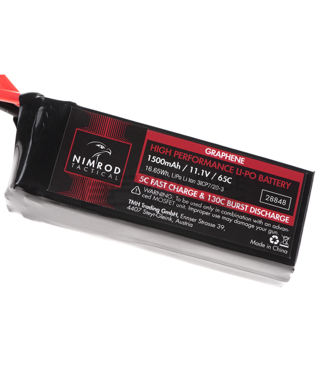 Nimrod Lipo 11.1V 1500mAh 65C Graphene Mini Type - Black