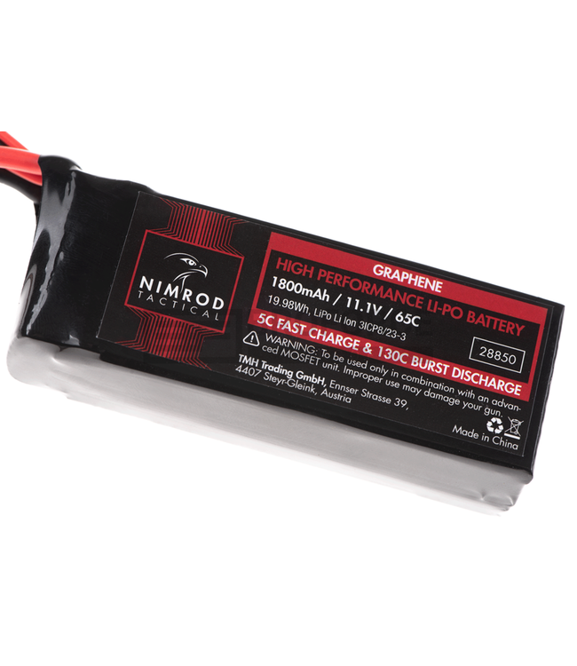Nimrod Lipo 11.1V 1800mAh 65C Graphene - Black