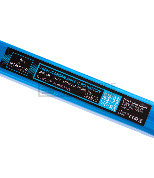 Nimrod Lipo 11.1V 2000mAh 25C Split Type - Blue