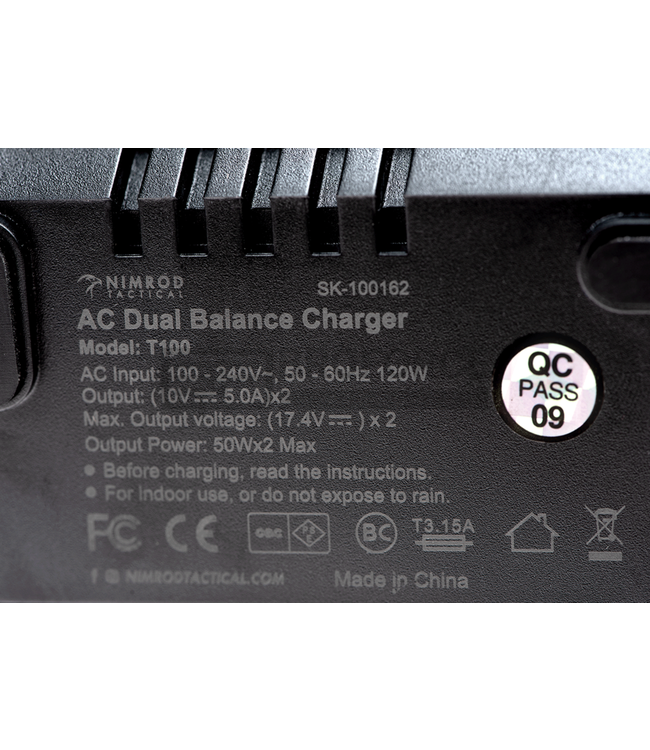 Nimrod T100 Multi-Chemistry Dual Charger
