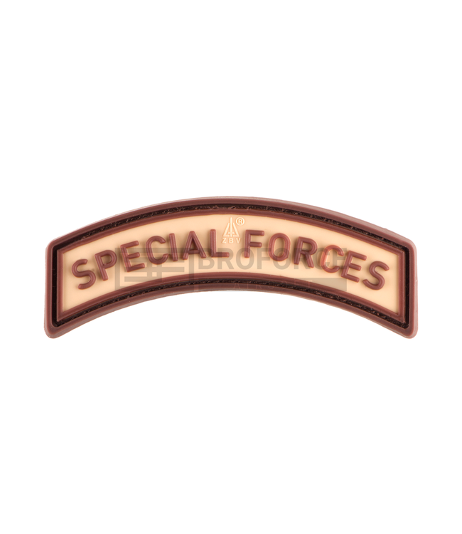 JTG Special Forces Tab Rubber Patch - Desert