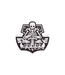 JTG Ghost Ship Skull Rubber Patch - White