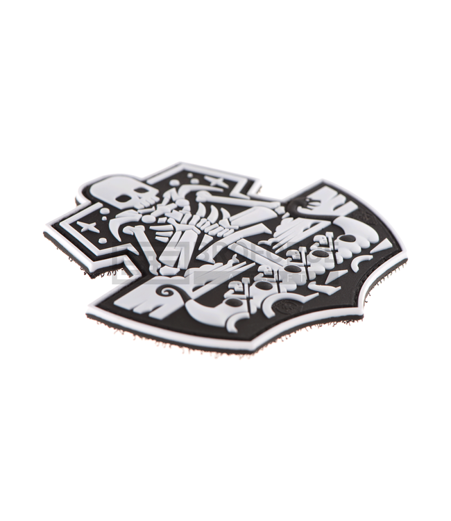JTG Ghost Ship Skull Rubber Patch - White