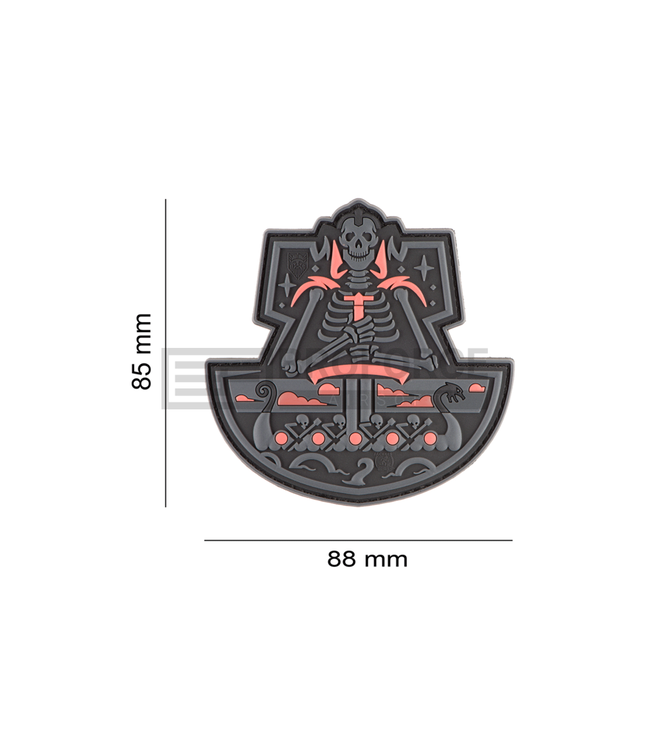 JTG Ghost Ship Skull Rubber Patch - Blackops