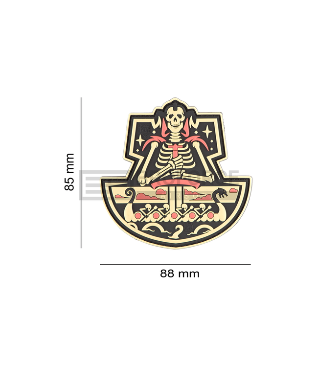 JTG Ghost Ship Skull Rubber Patch - Desert