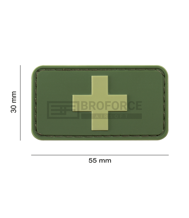 JTG Swiss Flag Rubber Patch - Forest