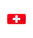 JTG Swiss Flag Rubber Patch - Multicolor