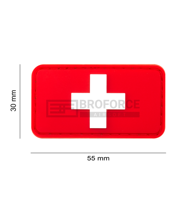 JTG Swiss Flag Rubber Patch - Multicolor