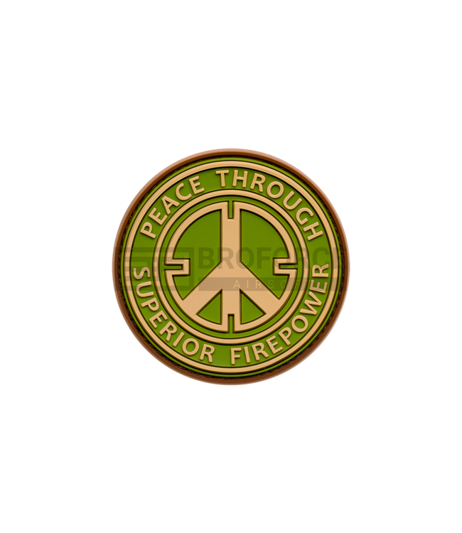 JTG Peace Rubber Patch - Green