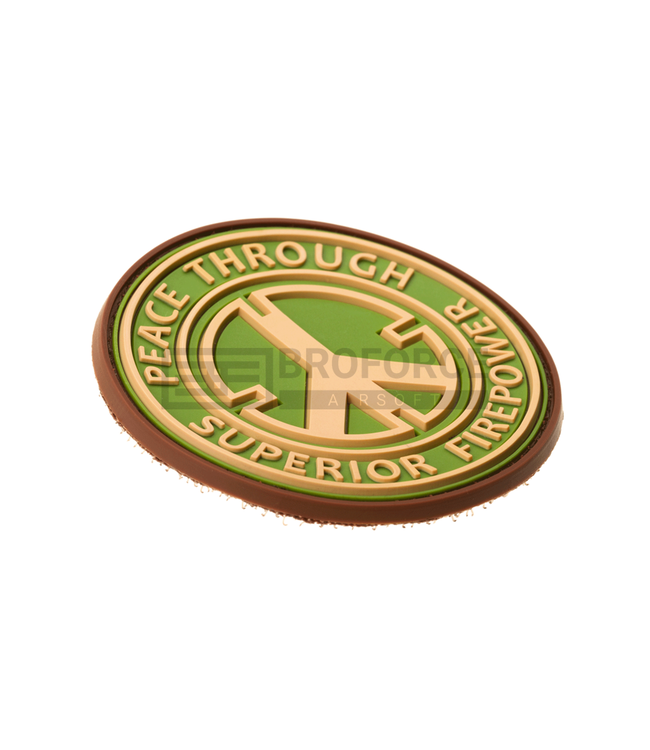 JTG Peace Rubber Patch - Green
