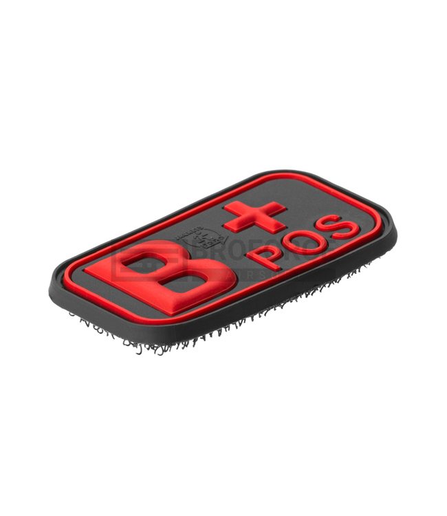 JTG Bloodtype Rubber Patch B Pos - Blackmedic