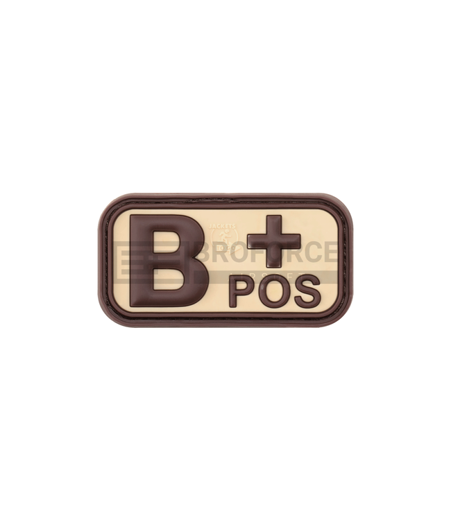 JTG Bloodtype Rubber Patch B Pos - Desert