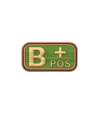 JTG Bloodtype Rubber Patch B Pos - Multicam JTG Bloodtype Rubber Patch B Pos - Multicam