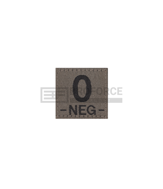 Clawgear 0 Neg Bloodgroup Patch - RAL7013 Clawgear 0 Neg Bloodgroup Patch - RAL7013
