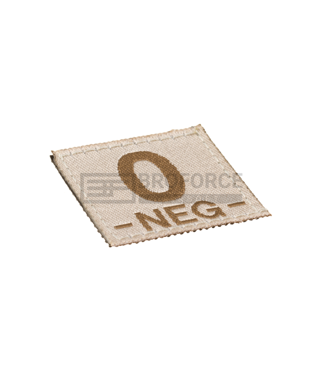 Clawgear 0 Neg Bloodgroup Patch - Desert