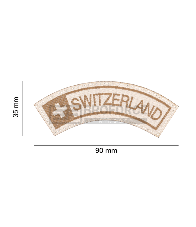 Clawgear Switzerland Small Tab Patch - Desert