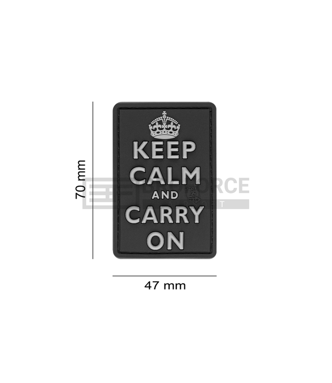 JTG Keep Calm Rubber Patch - SWAT