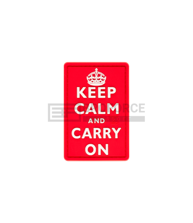 JTG Keep Calm Rubber Patch - Multicolor