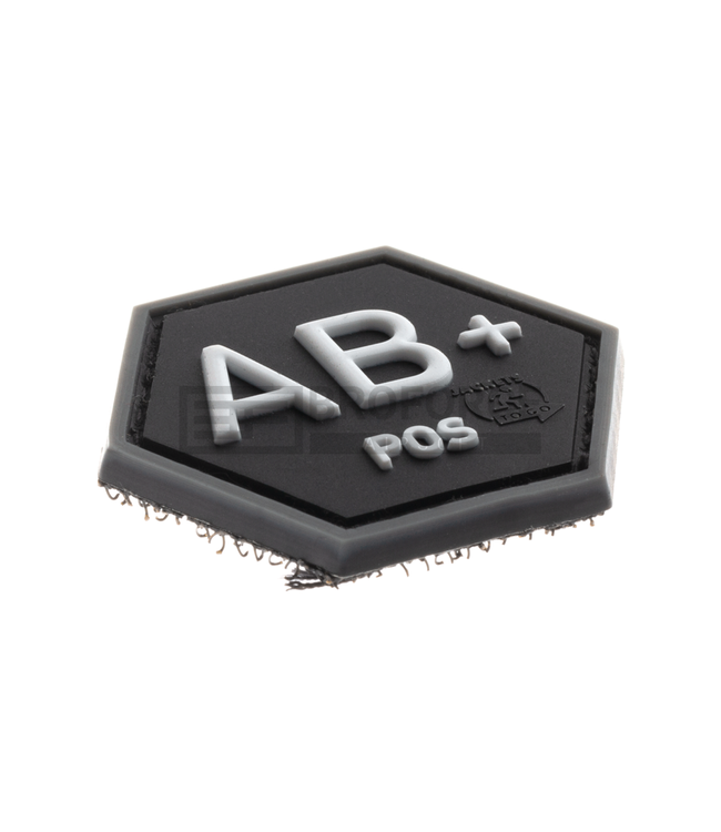 JTG Bloodgroup Hexagon Rubber Patch AB Pos - SWAT