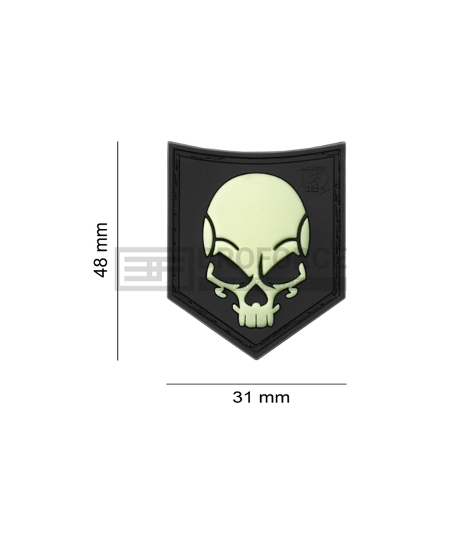 JTG SOF Skull Rubber Patch - Glow