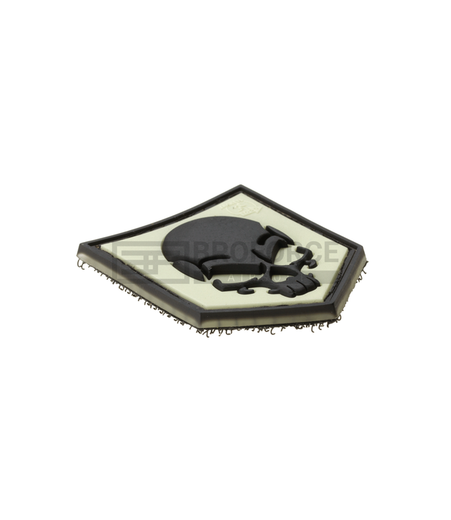 JTG SOF Skull Rubber Patch - Glow Back