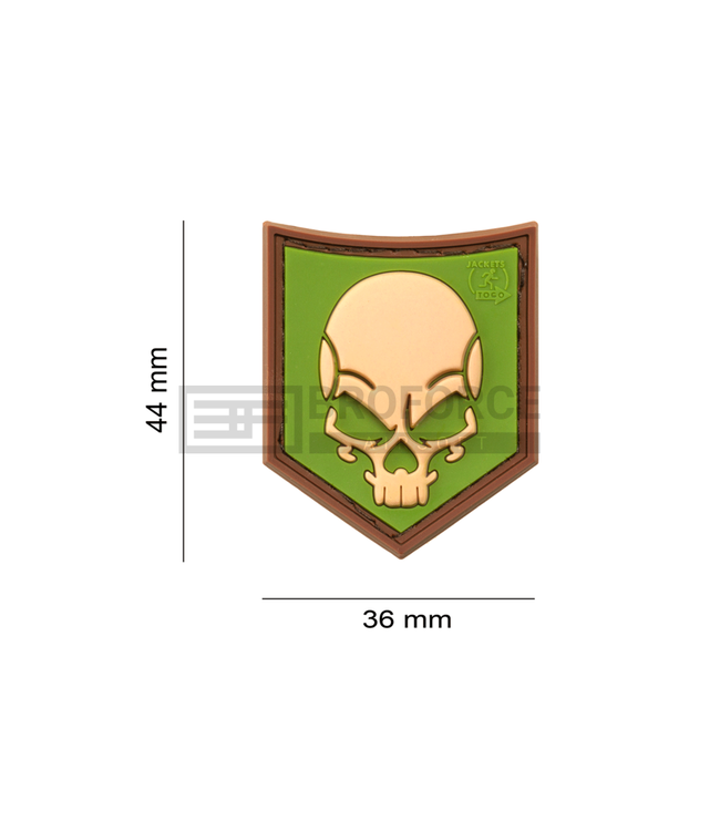 JTG SOF Skull Rubber Patch - Green