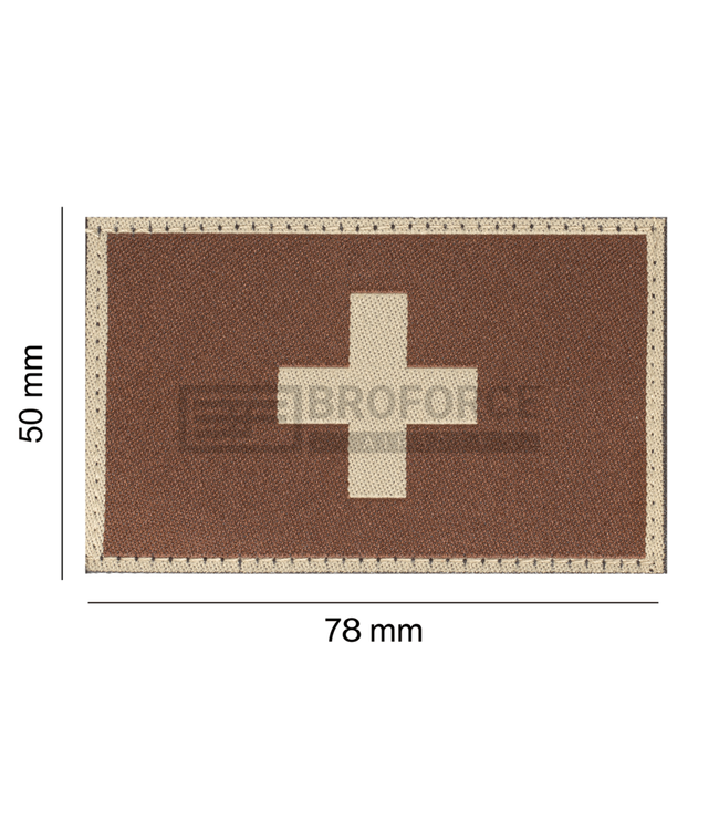 Clawgear Switzerland Flag Patch - Desert