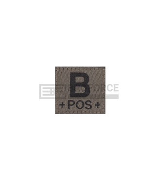 Clawgear B Pos Bloodgroup Patch - RAL7013 Clawgear B Pos Bloodgroup Patch - RAL7013