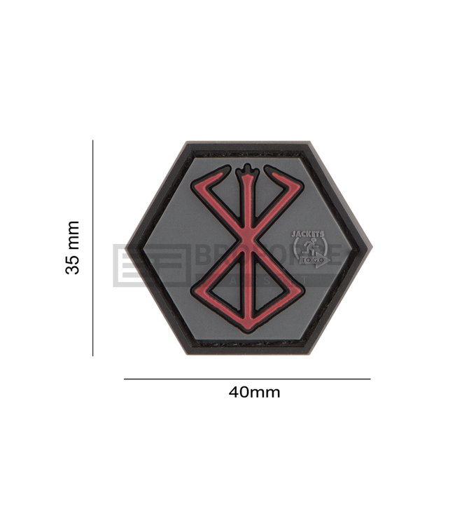 JTG Berserker Rune Rubber Patch - Multicolor