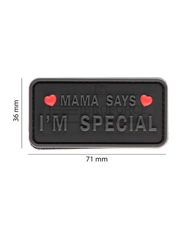 JTG Mama Says I'm Special Patch - Black