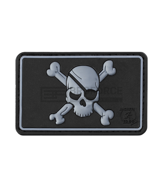 JTG Pirate Skull Rubber Patch - SWAT