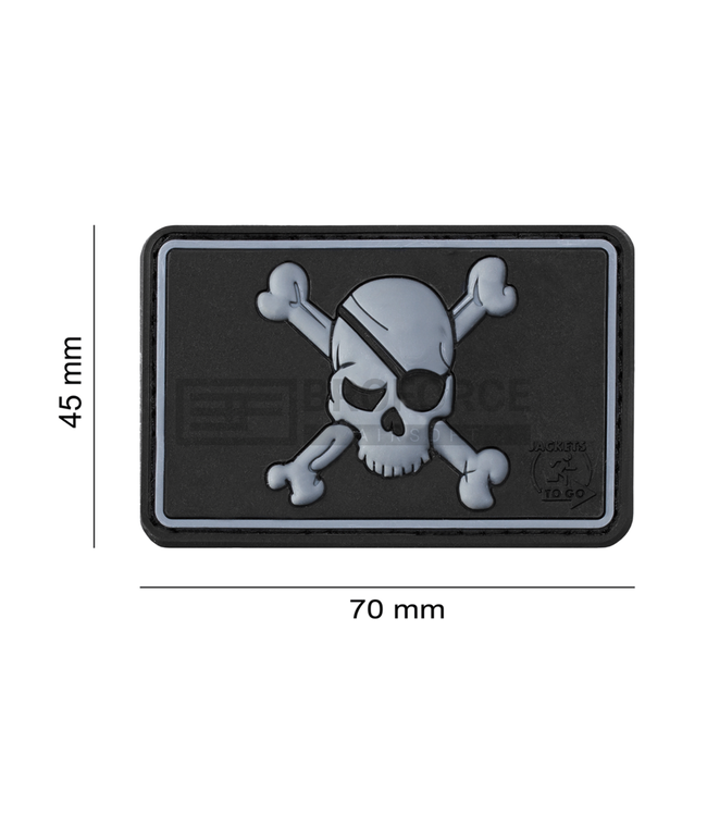 JTG Pirate Skull Rubber Patch - SWAT