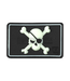 JTG Pirate Skull Rubber Patch - Glow