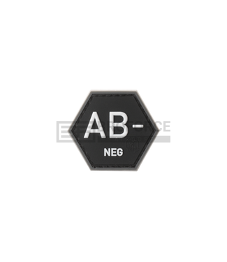 JTG Bloodgroup Hexagon Rubber Patch AB Neg - SWAT JTG Bloodgroup Hexagon Rubber Patch AB Neg - SWAT
