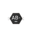 JTG Bloodgroup Hexagon Rubber Patch AB Neg - SWAT