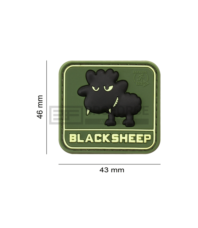 JTG Little Black Sheep Rubber Patch - Forest