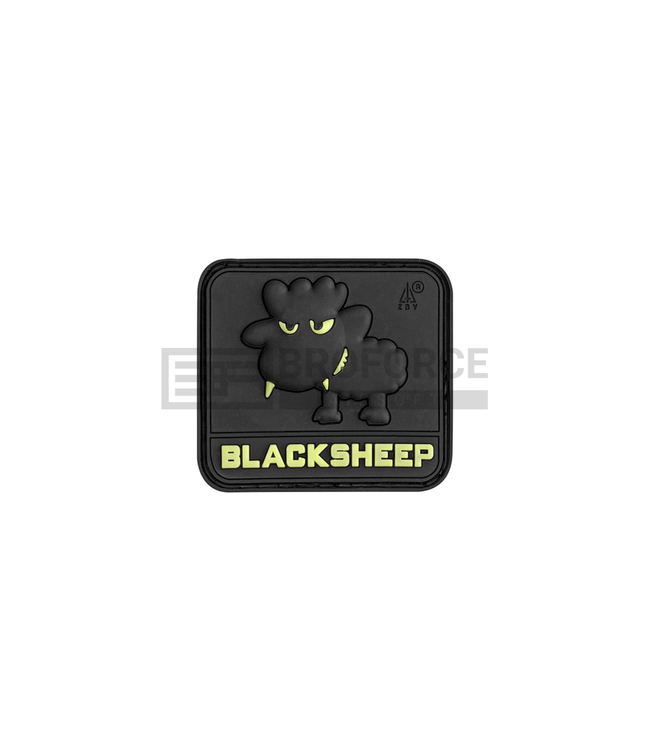 JTG Little Black Sheep Rubber Patch - Glow
