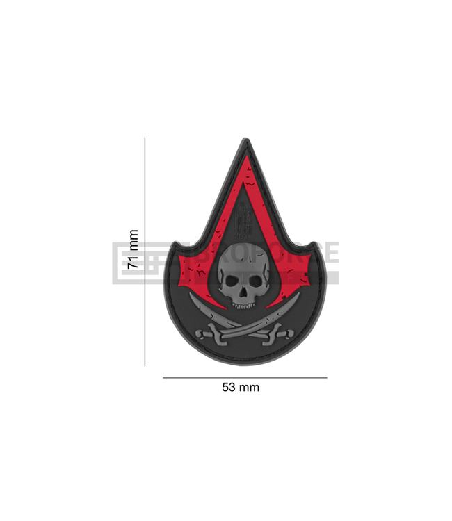 JTG Assassin Skull Rubber Patch - Blackmedic