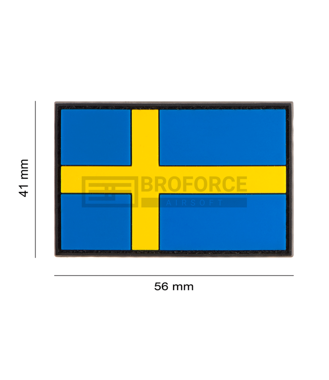 JTG Sweden Flag Rubber Patch - Multicolor