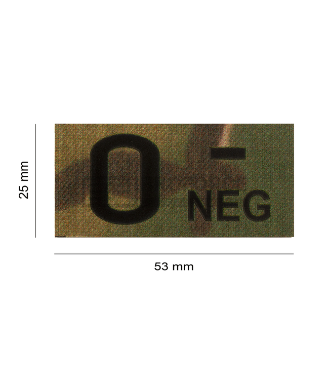 Clawgear 0 Neg IR Patch - Multicam